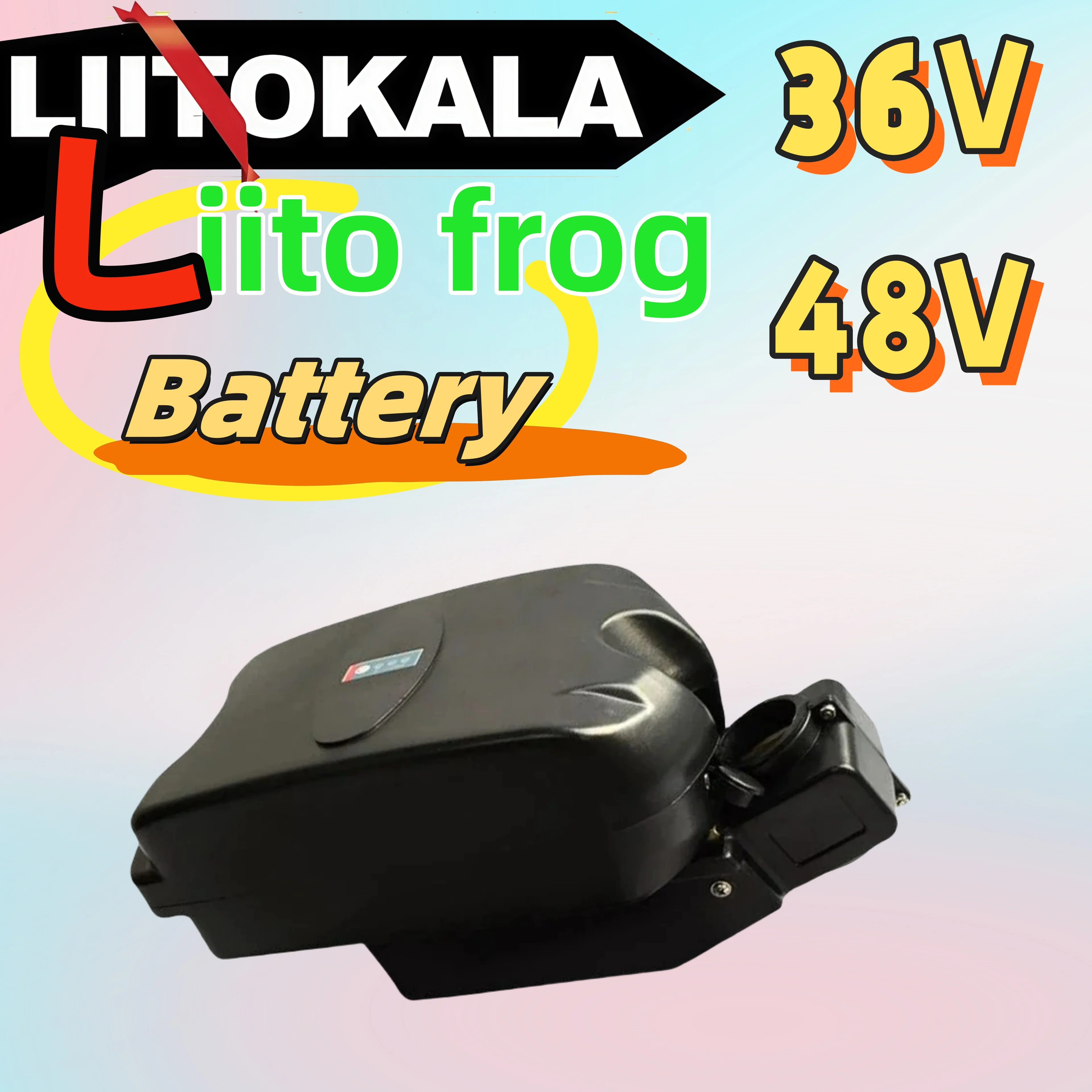 LiitoKala 36V 48V 10Ah 12Ah 15Ah 20Ah little frog  e-bike back battery pack 250w/350w/500w motor vehicle