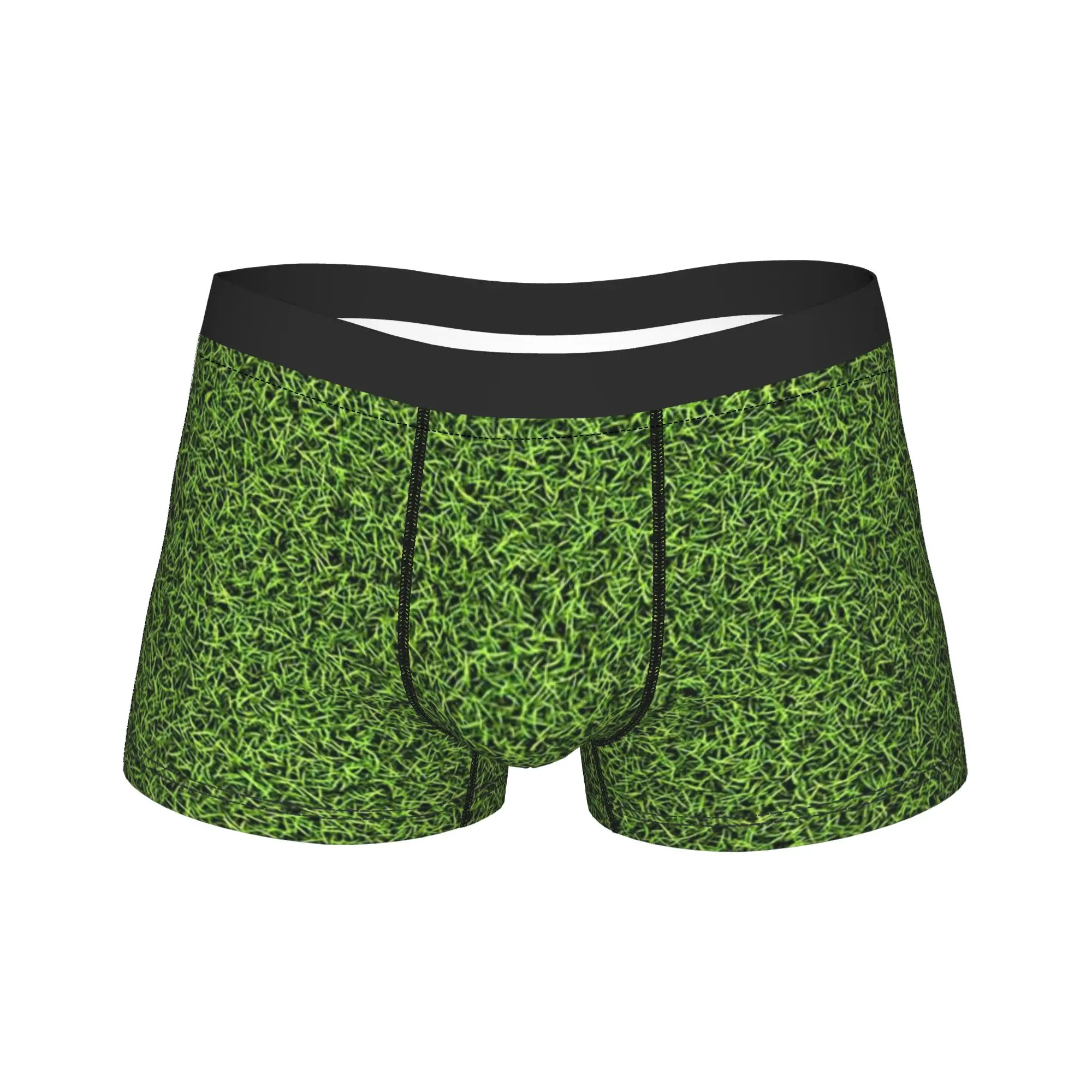 Green lawn grass  Merch Boxers Briefs Fun Underwear  Boxer Shorts Gag Gift For Man