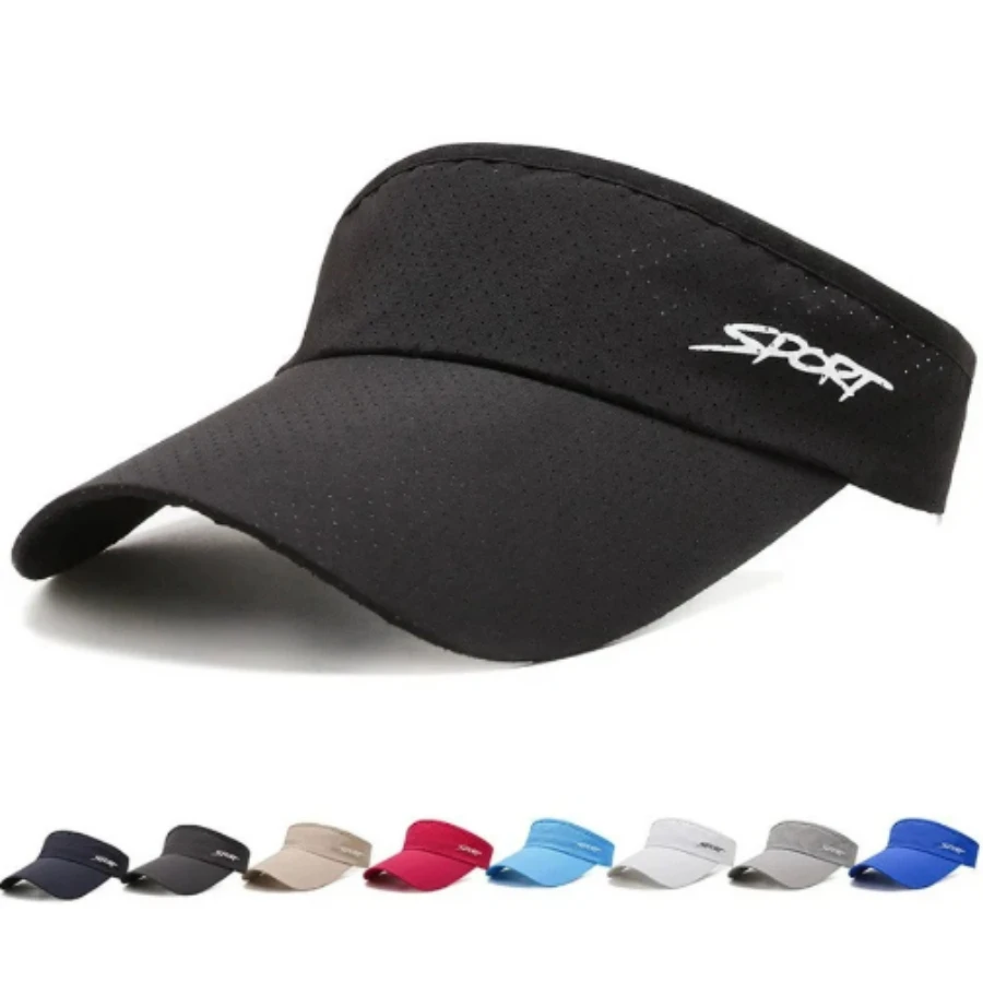 

Empty Top Hat Summer Sun Hats UV Protection Top Empty Adjustable Visor Cap Sports Tennis Golf Running Sunscreen Baseball Cap