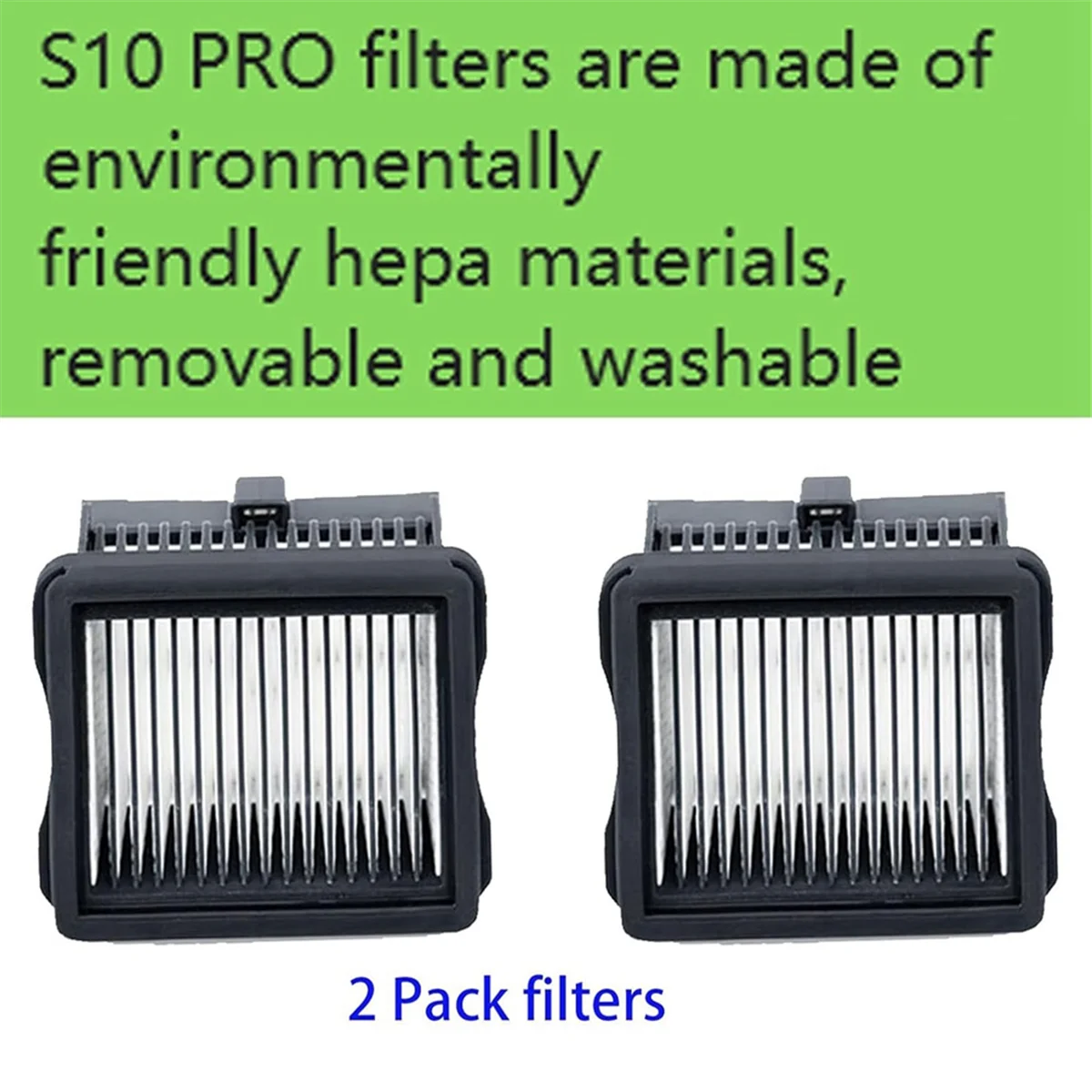 A14G-For S10 Pro S20 Pro Wet Dry Robot Vacuum Cleaner, Main Brush HEPA Filters Replacement Spare Parts