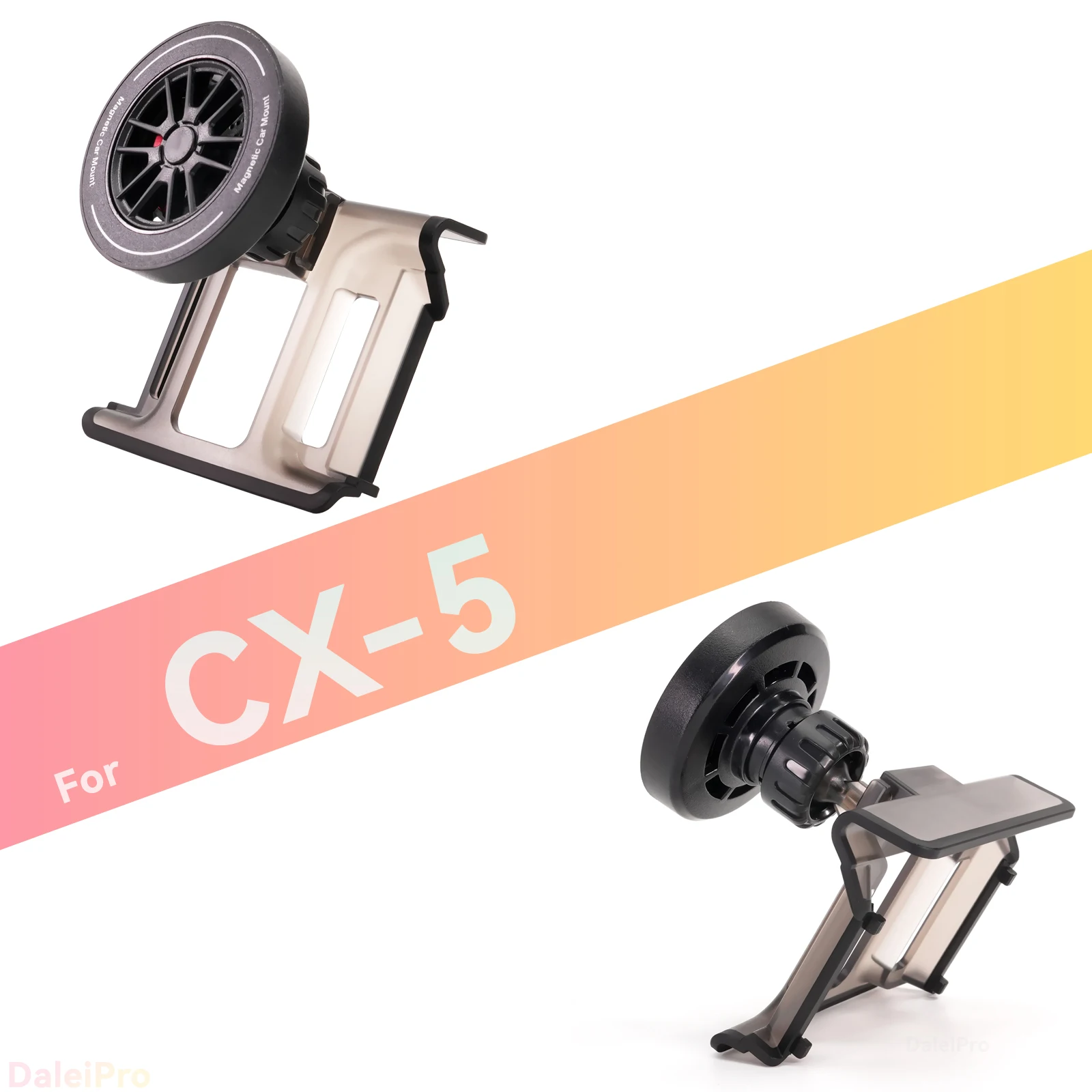 Maßgefertigte Magnetische Handyhalterung mit Luftstromkühlung für Mazda CX5 KF 2017-2023 2024 2025 CX-5, 360° Drehbar ° Schwenkbare Halterungsbasis – Detail 4