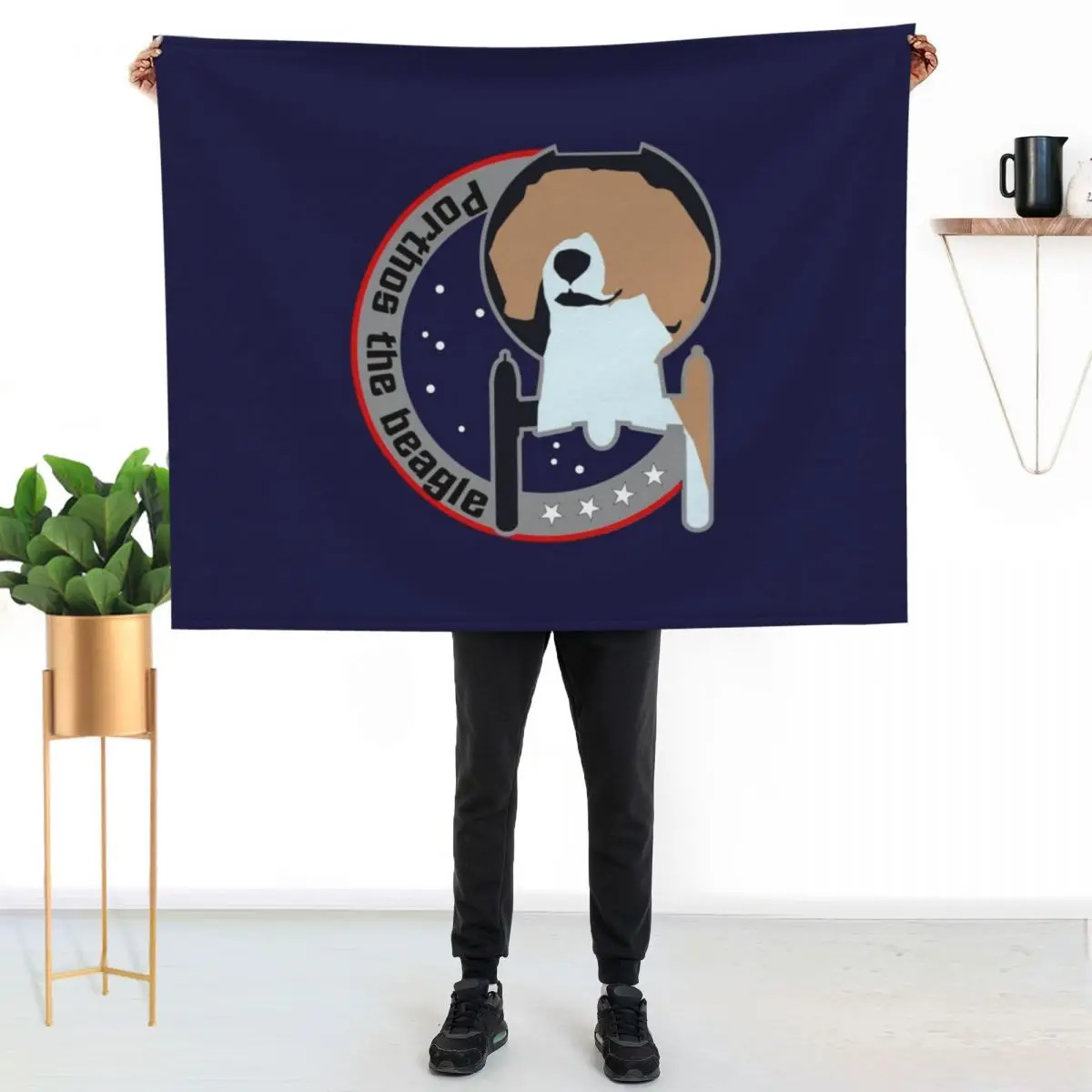 

Porthos - Star Trek, Enterprise Throw Blanket No Pilling Soft Warm Blanket for Bed