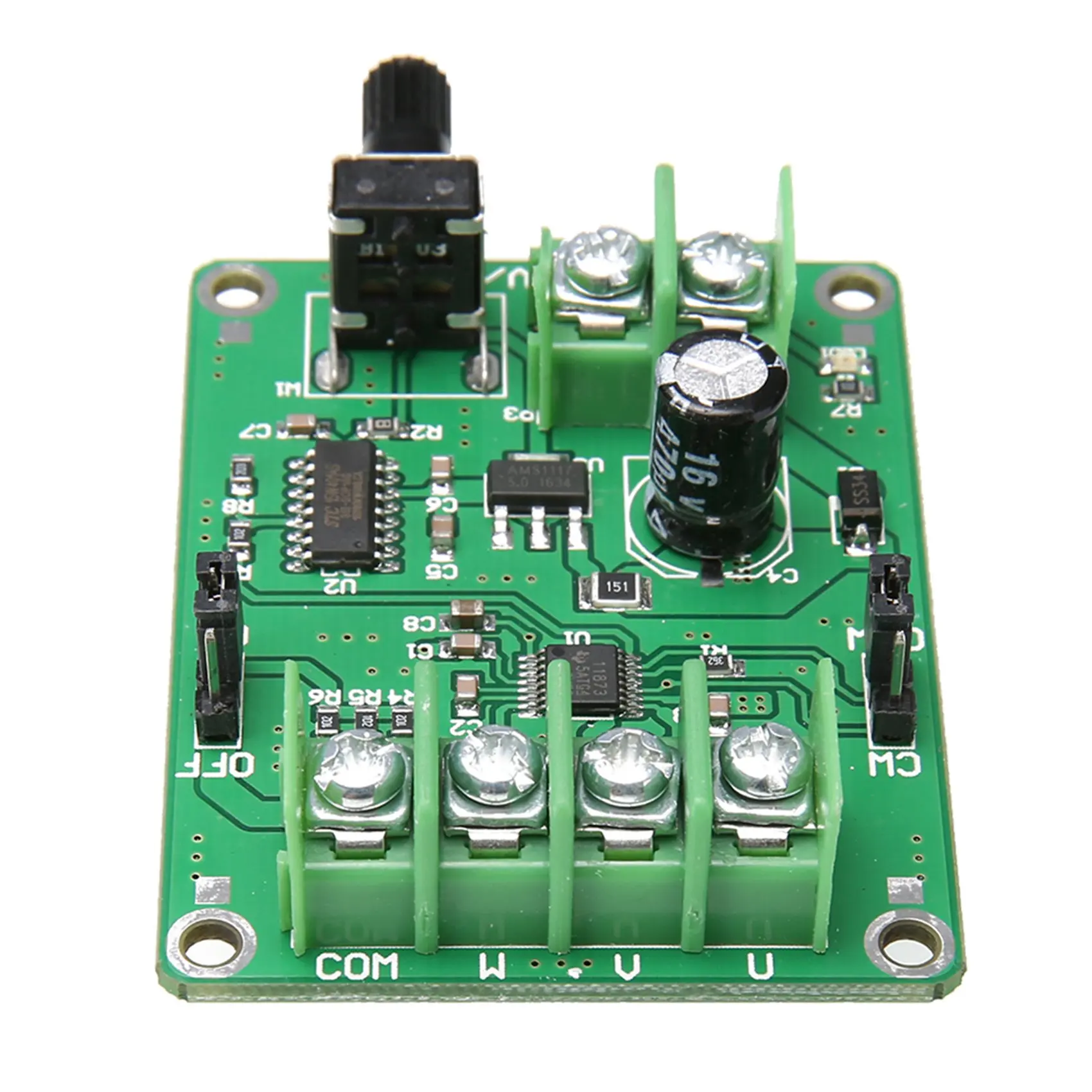 DT39 2X 5V-12V DC Brushless Motor Driver Board Controller for 3/4 Wire HDD Motor Plastic Metal