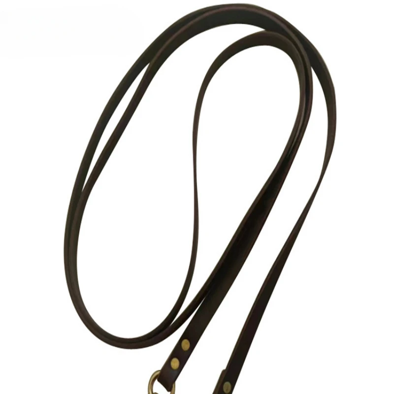 

Cowhide Reins Thick Leather Reins Equestrian Outdoor Vintage Western Reins Copper Hook