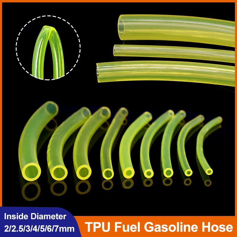 TPU Fuel Gas Hose String Tubing Petrol Pipe for Trimmer Chainsaw Blower Hoses DIY Tools 2x3.5/2.5x5/3x5/3x6/4x6/5x8/6x8/7x10mm