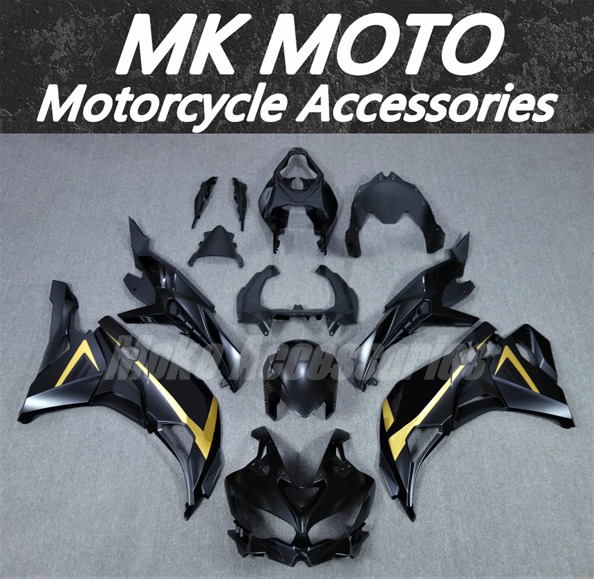 

Moke moto Motorcycle Fairings Kit Fit For ZX-25R ZX-4R 2019 2020 2021 2022 2023 Bodywork Set ABS Injection Black Orihalcon New