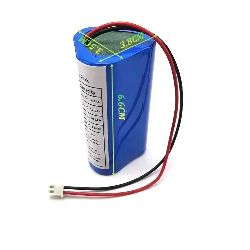 18650 3S1P 12V 3500mAh Rechargeable Lithium Battery Pack 3A Built-in BMS for Bluetooth Speaker Flashlight GPS Fascial Gun