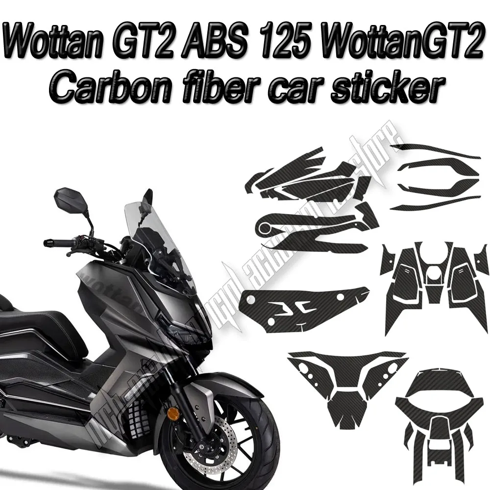 

Motorcycle Accessories Film Refitting Sticker Carbon Fiber Full Body Protector Frosted Rubber For Wottan GT2 ABS 125 WottanGT