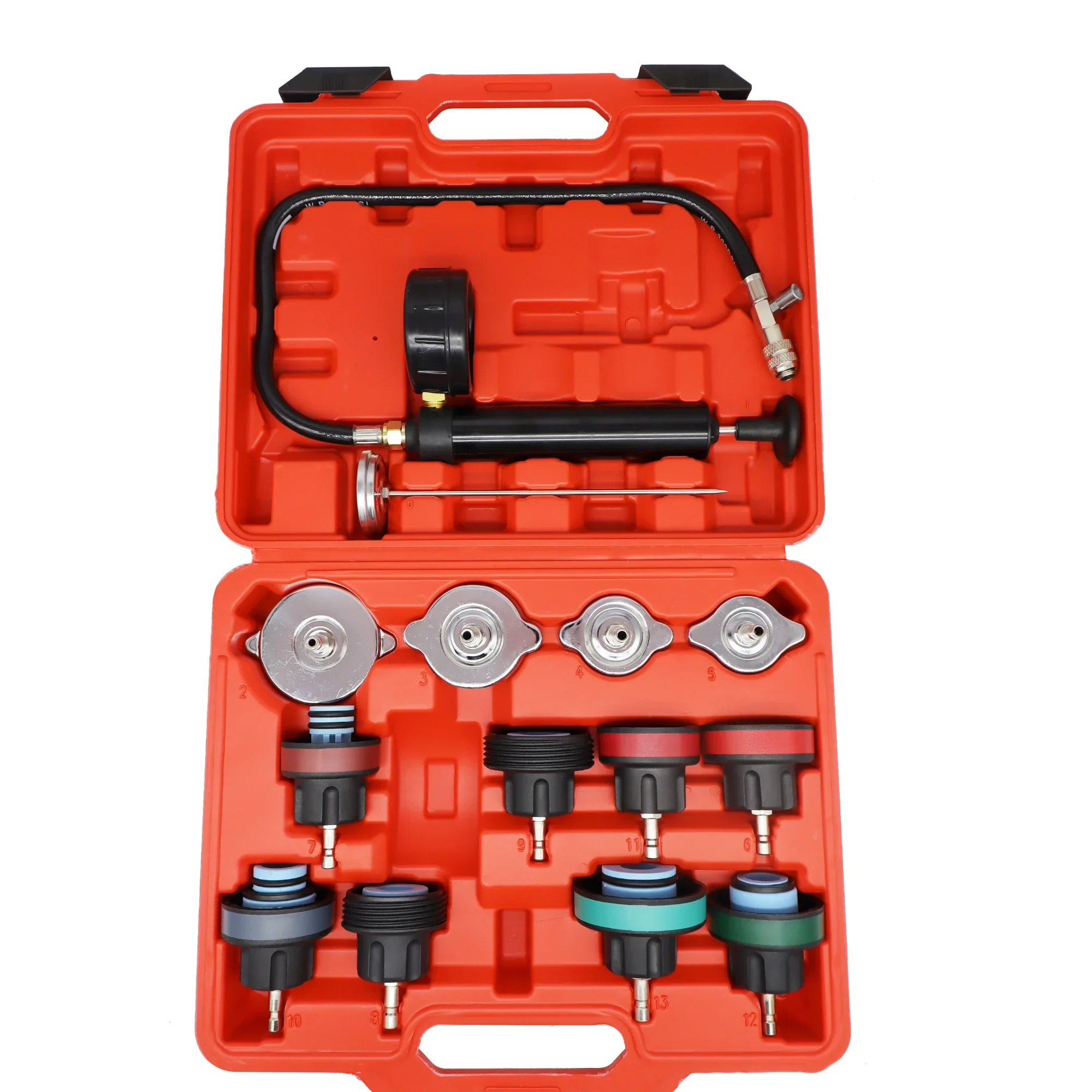 

Vacuum Type Cooling System Test Radiator Pressure Tester Water Tank Leak Detection Detector Tool Car water tank pressure gauge