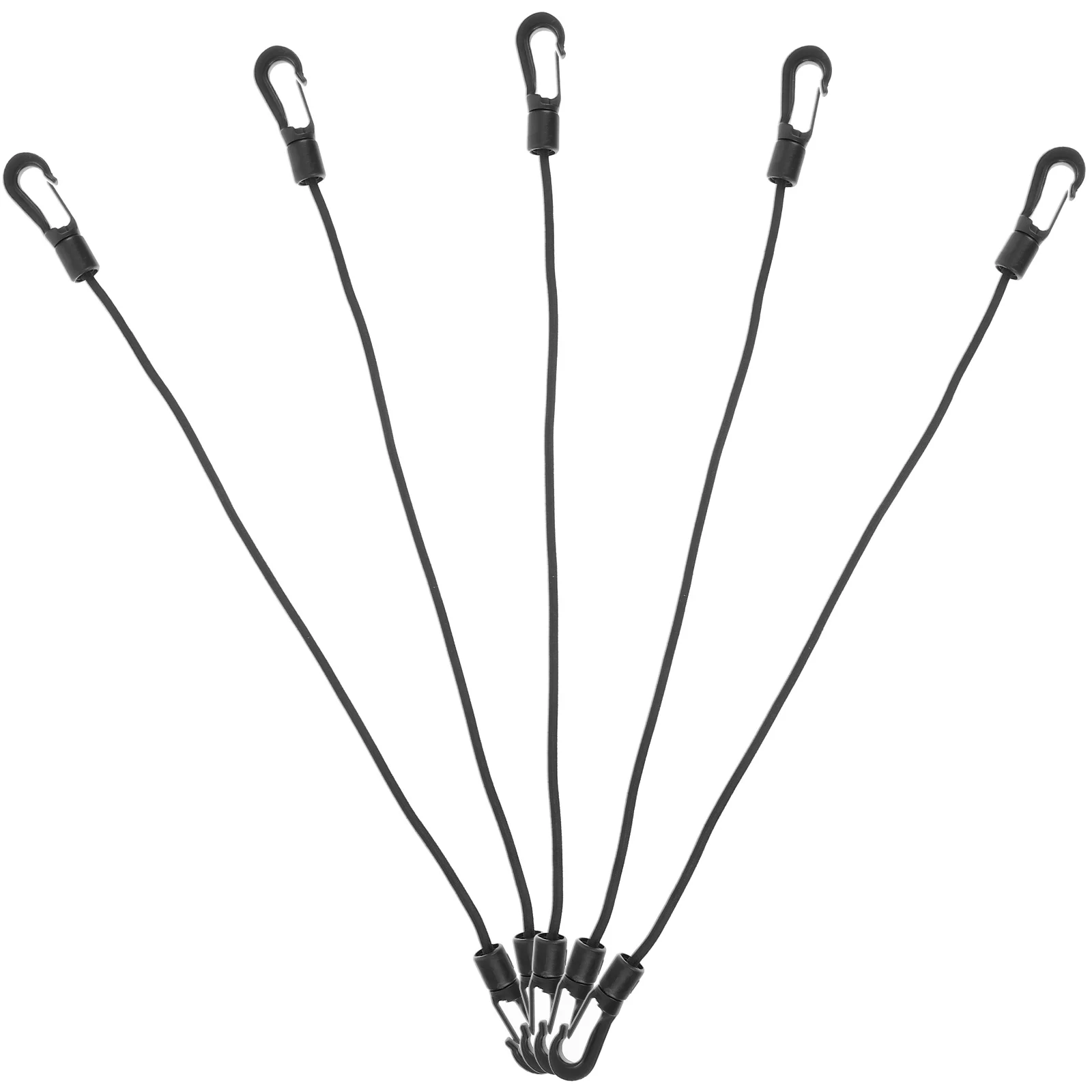 

5pcs Kayak Elastic Rope 4mm Rubber 30cm Double Hooks Camping Accessories Outdoor Down Strap Portable Hook