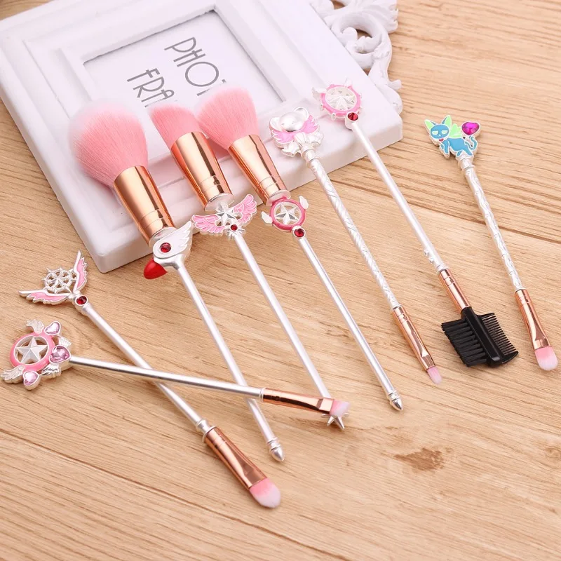 8PCS Exquisite Cartoon Makeup Brush Creative Eye Shadow Powder Blusher Powder Foundation Beauty Brush New Cosmetics Beauty Tools