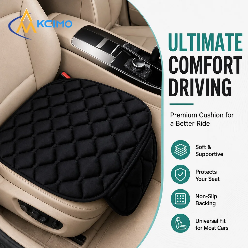 Kcimo 1Pc Plush Car Seat Covers Full Set Front & Rear Soft Warm Seat Cushion Auto Seat Protector Pad For Sedan SUV Pickup Truck
