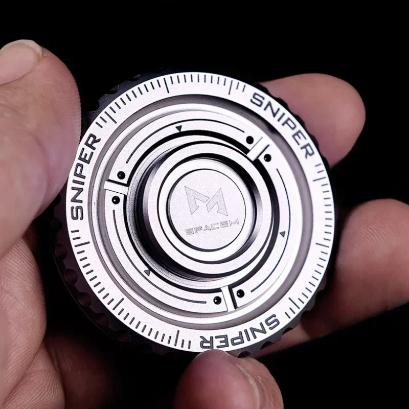 Ratelwiel Fidget Spinner Magnetische Push-kaart Mechanische Slider Duwplaat EDC Metaal Zintuiglijk Verlichten Anti Stress Relief Speelgoed