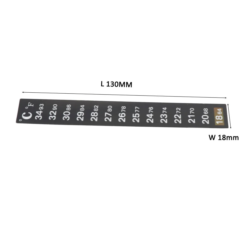5/10/20PCS Dual Scale Self Adhesive Aquarium Fish Tank Strip Stick-on Thermometer Temperature Sticker 18-34℃ & 64-93℉