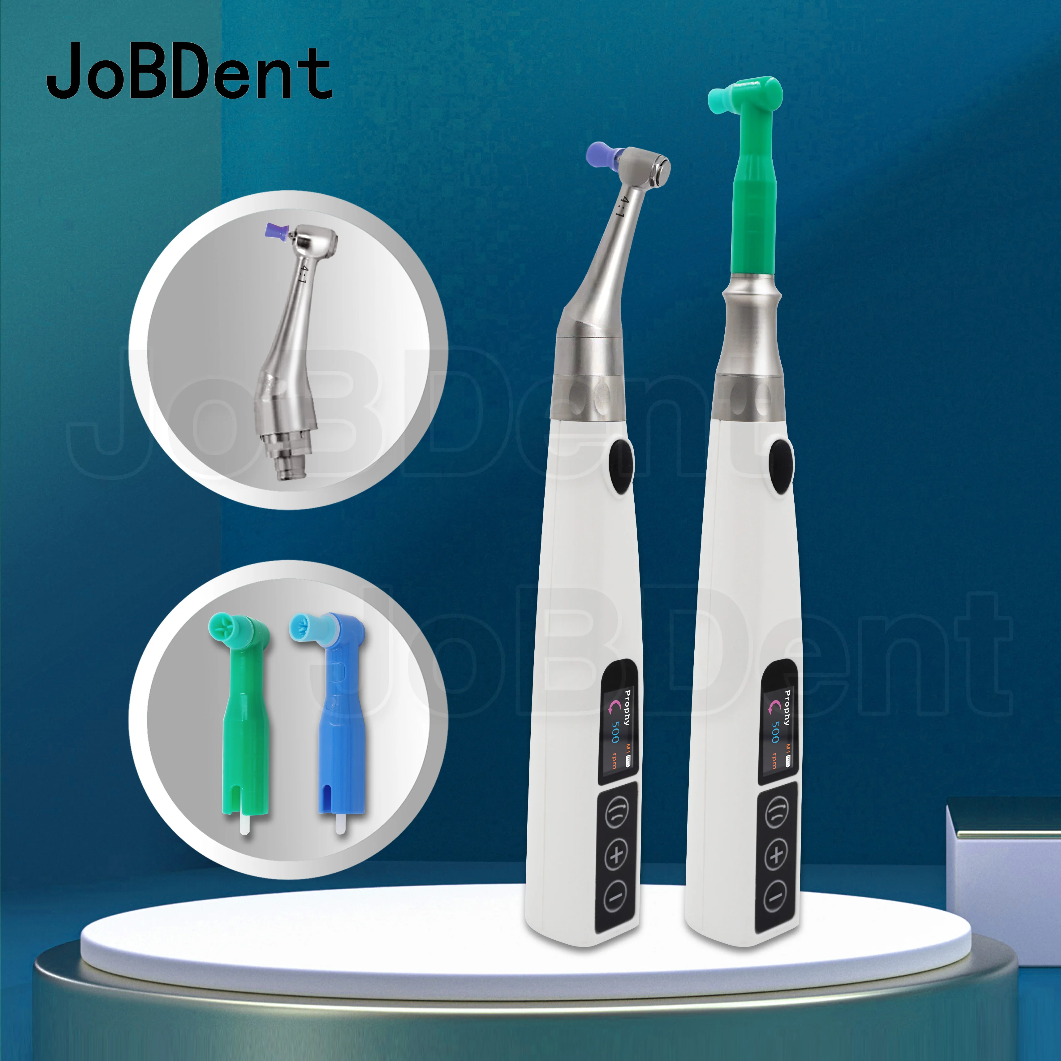 

4:1 Dental Electric Wireless IPR System Handpiece LCD Screen Electric 360° Swivel+2 Prophy Angles for Dentist Clinic Equipment