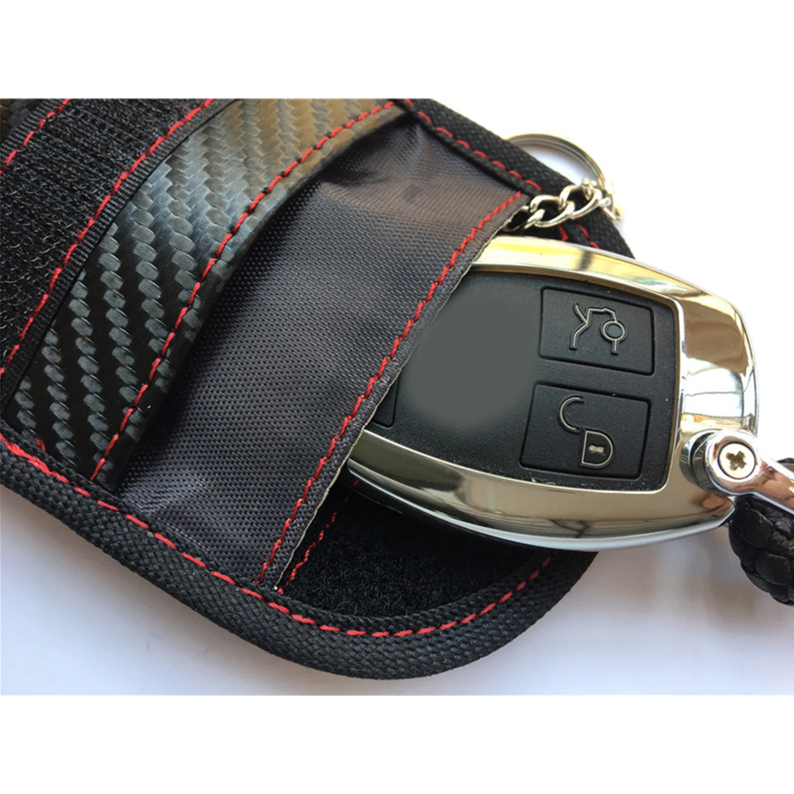 Faraday Card Car Keys Case FOB Signal Blocker Bag RFID Shielding Key Credit Card Bags Organizer for Privacy Protection