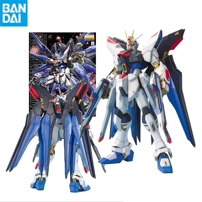 

Bandai Gunpla Mg 1/100 Zgmf-X20A Strike Freedom Gundam Assembly Model High Quality Collectible Robot Kits Models Kids Gift