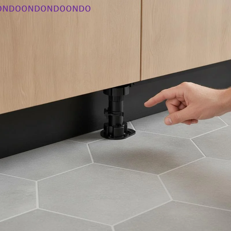 400 Pack Black Heavy Duty Adjustable Cabinet Legs With Stable Base Height Adjustment For Kitchen Furniture Home Renovation