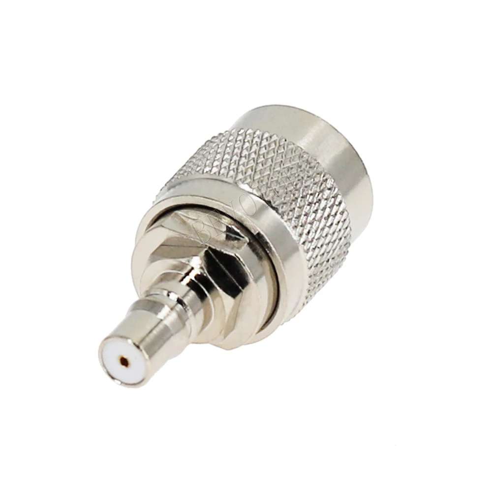 10Pcs/Lot TNC Male Plug to QMA Female Jack Straight Adaptor 50 Ohm Nickel plated RF Converter Connector BEVOTOP