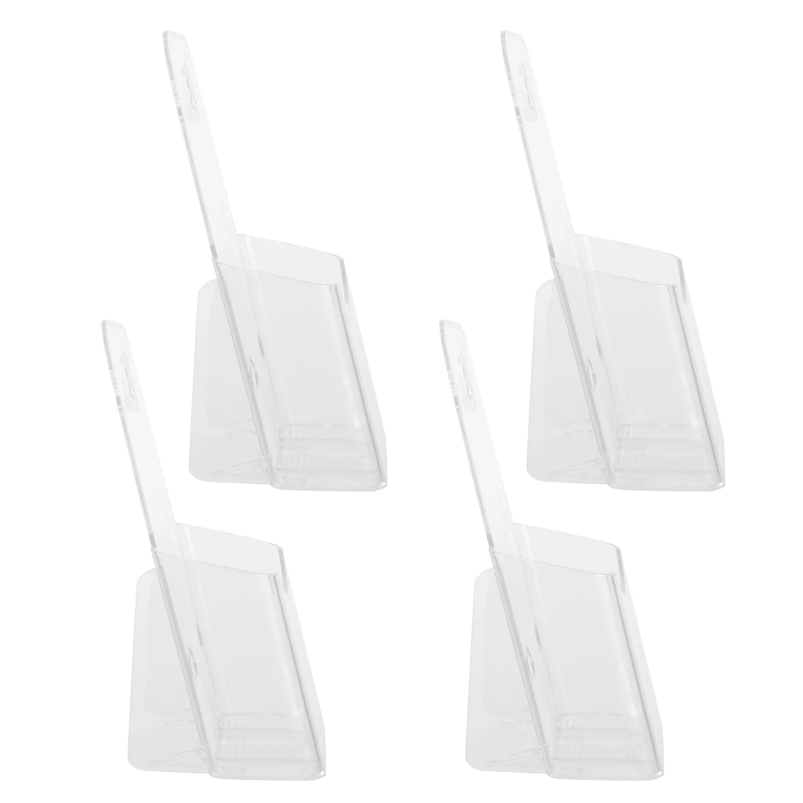 Takeaway Menu Holder Outdoor Bookmark Magazine Acrylic Brochure Stands Clear Literature Transparent