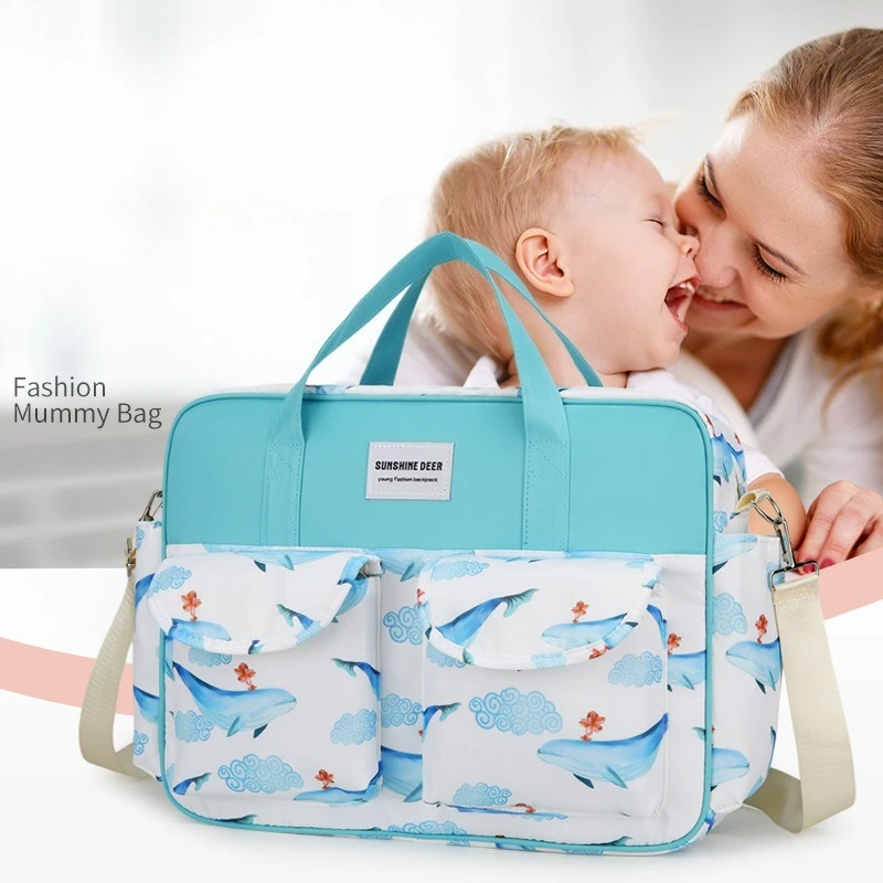 

New Style Waterproof Diaper Bag Large Capacity Messenger Travel Bag Multifunctional Maternity Mother Baby Stroller Bags