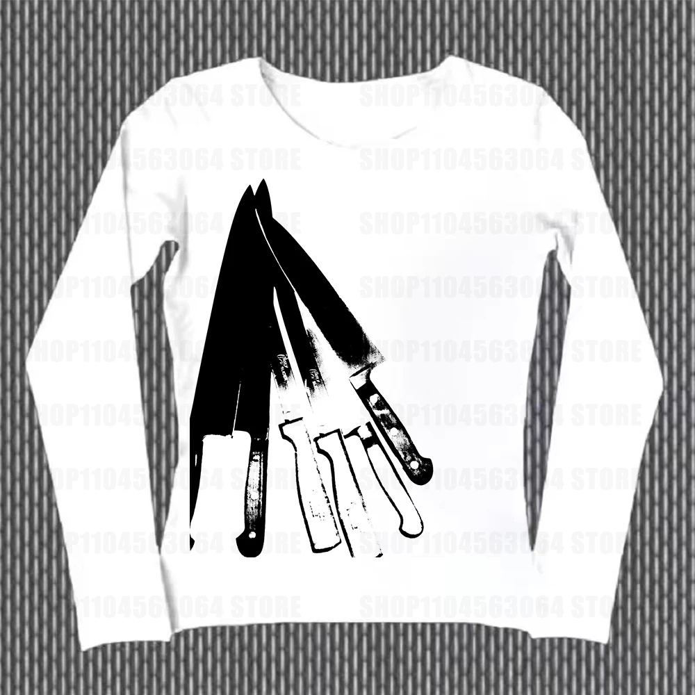 

90s Harajuku y2k Vintage LongSleeve Women Tees Tops Punk Gothic Graphic LongSleeve clothes Emo Girl Retro Winter And Autumn Tops