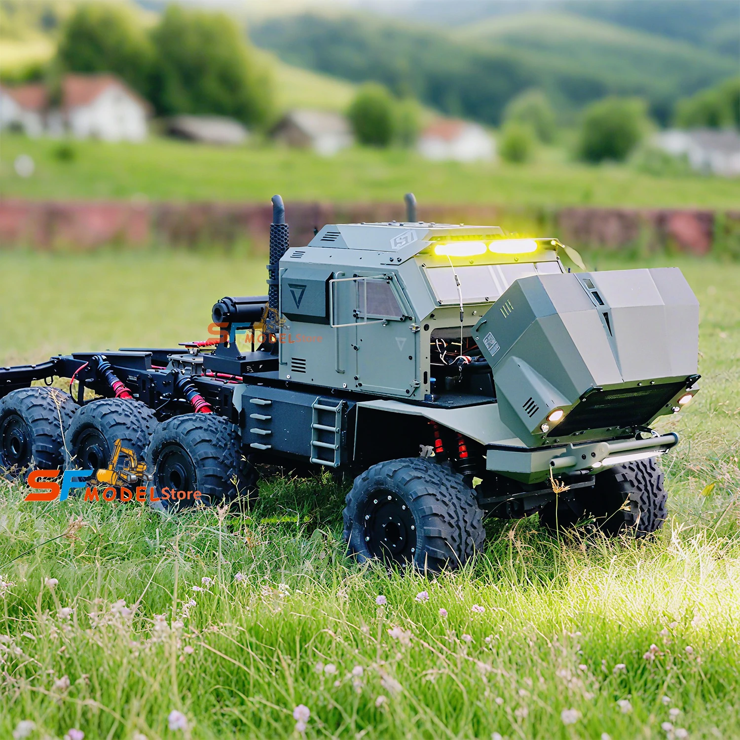 Camioneta Todoterreno ST8 1/8 RC, Auto de Escalada Todoterreno RTR con Sistema de Iluminación, Cabrestante, Modelo de Auto a Control Remoto de Alta Gama, Juguete para Niños