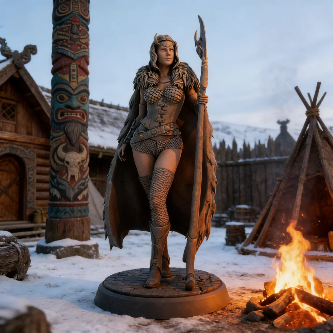 

1/24 Scale Resin Figure Model Kit Female Loki (Double-headed versions) Unassembled and Unpainted 3D printing DIY toy 101