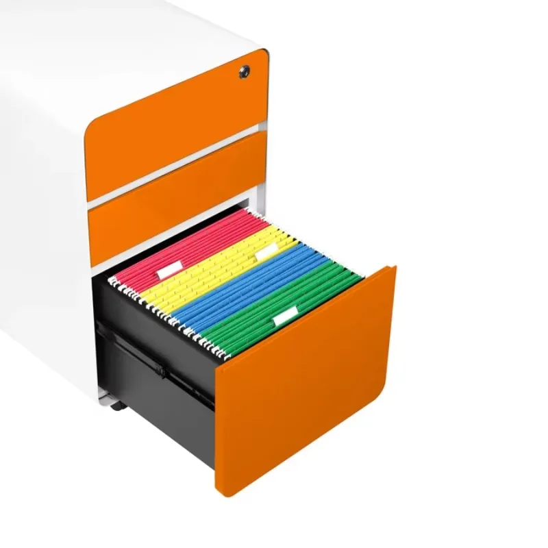 Mobile filing cabinet documents storage mobile 3 drawer file cabinet