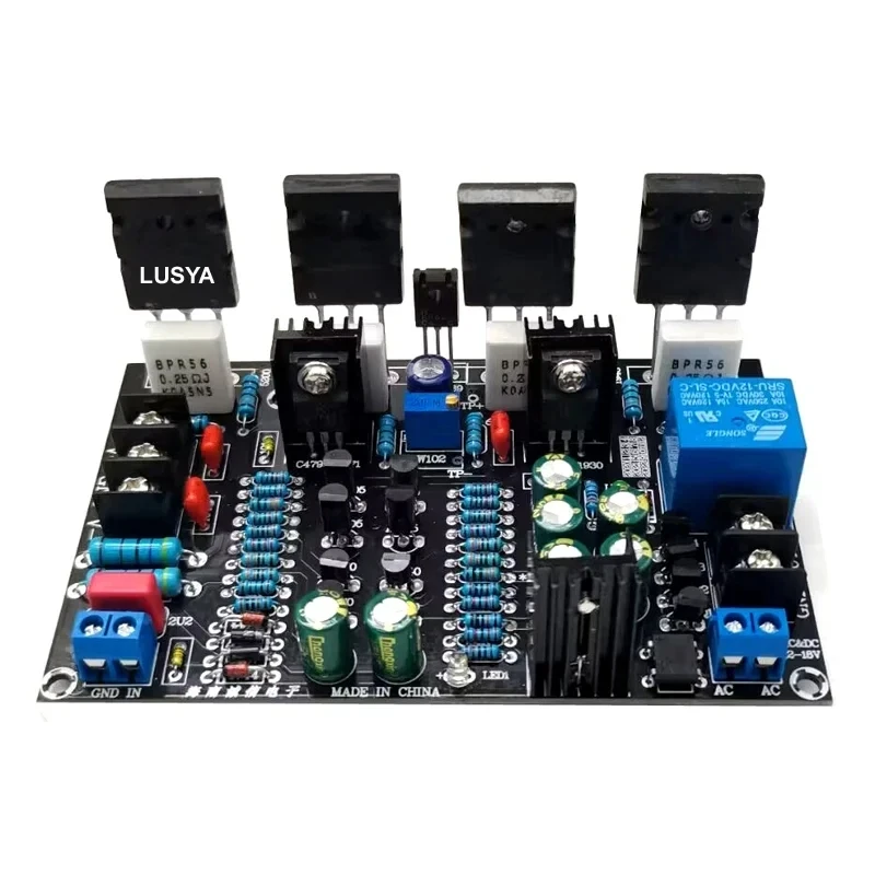 Upgraded Version New 200W Mono 5200 1943 Tube High Power Amplifier Board + Speaker Protect Relay