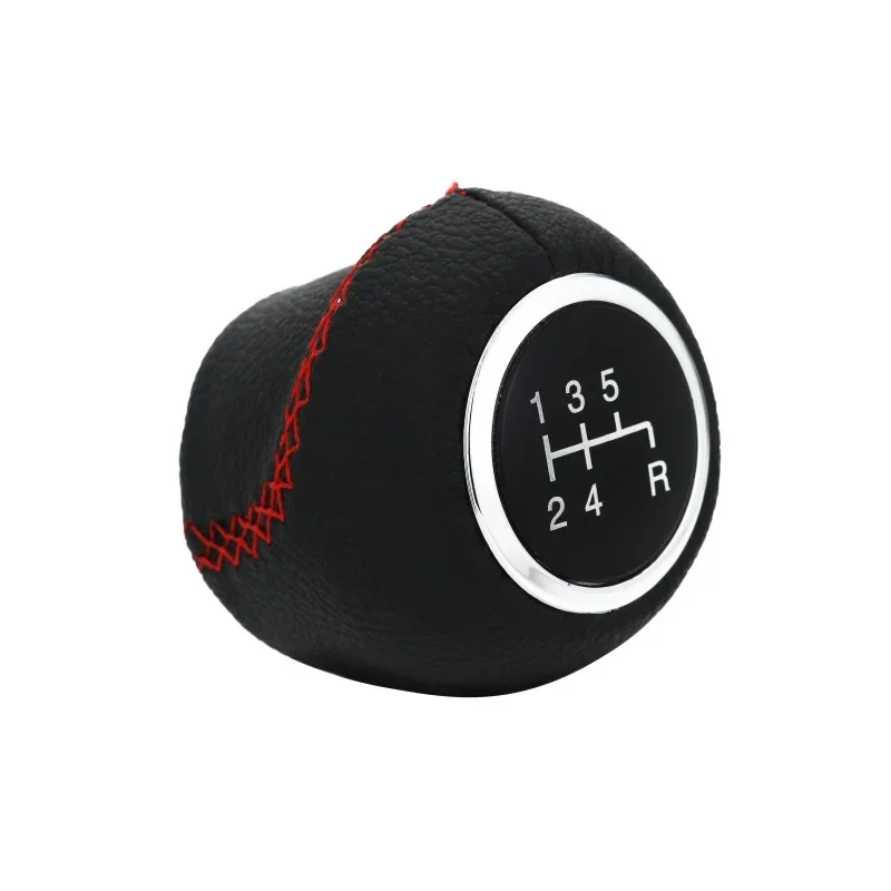 

For Fiat Grande PUNTO EVO PUNTO 2012 Car 5 Speed Shift Knob Shfiter Lever Stick Covered Leather Accessories