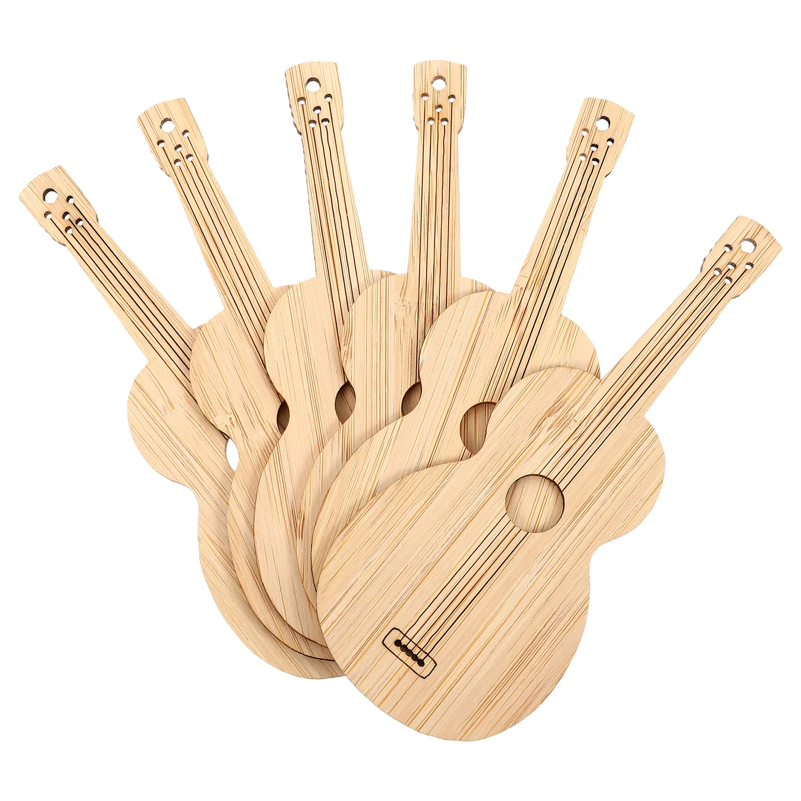 6 قطعة الإشارات المرجعية الخيزران DIY بها بنفسك جرافيتي فارغة لم تنته 02 سنتيمتر سميكة للتخصيص لأعياد الميلاد التخرج الخيزران الإشارات المرجعية