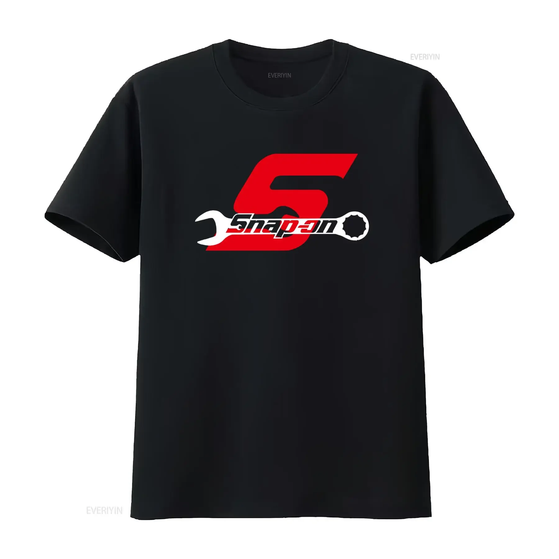 Snap On Tools T Shirt for Men Print with Wrench Design High Quality Cotton Fabric vintage Washed Casual Slightly Breathable