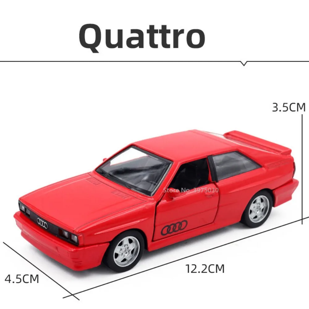 1:36 audi quattro 1980 Legierung Oldtimer Spielzeug Modell hohe Simulation Metall Druckguss Fahrzeug zurückziehen Sammlung Junge Geburtstags geschenk