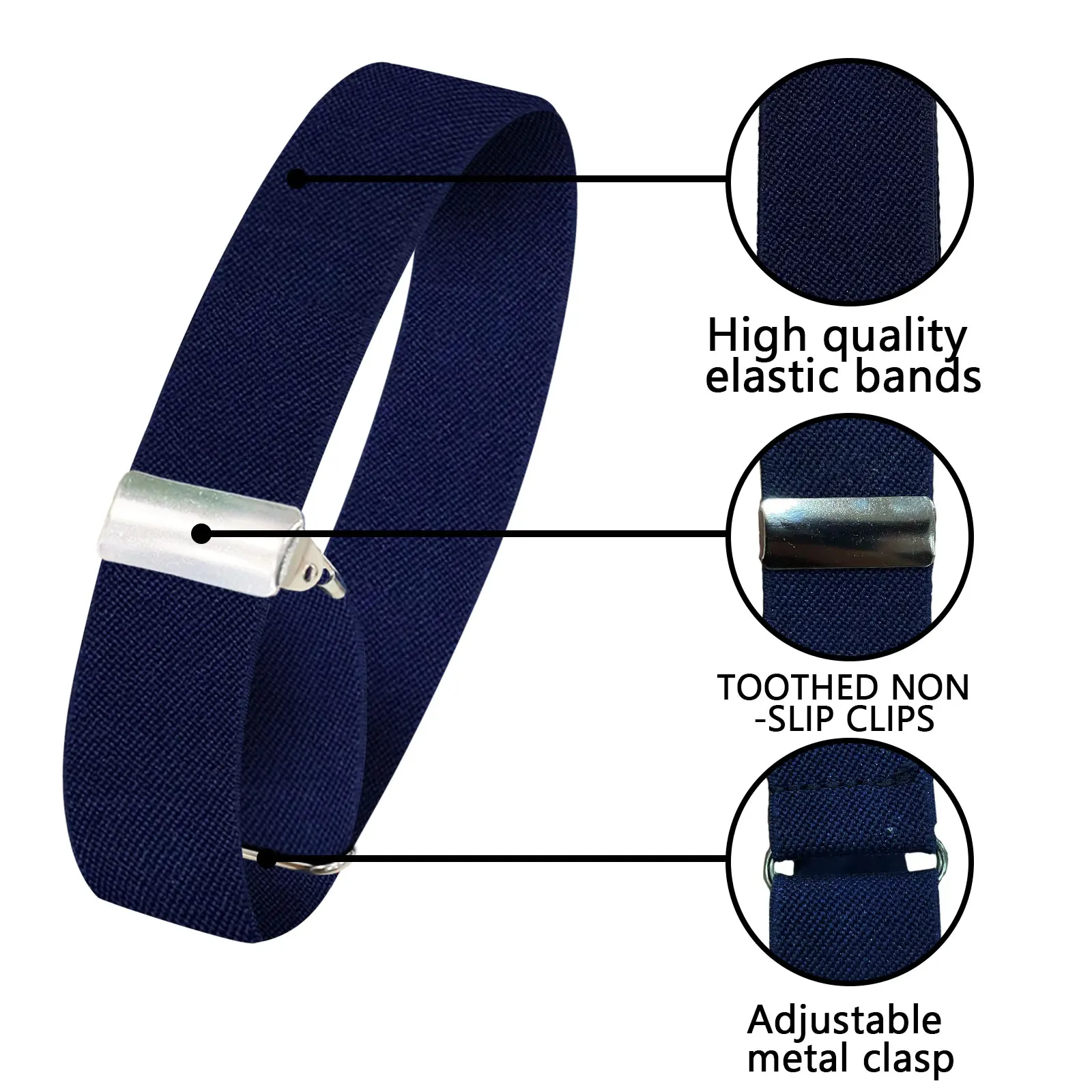 남성용 슬리브 가터 홀더 2개, 탄성 암밴드 셔츠 소매 홀더, 남성 패션 조절 가능 미끄럼 방지 암 커프스 밴드 (파티용)