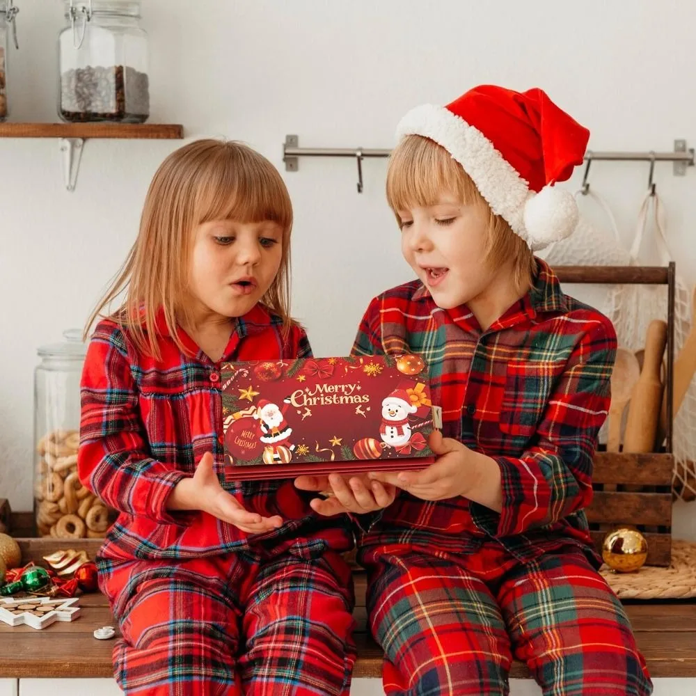 2 Set Kerstman Kerst Geldkaart Envelop Rode Lucky Opvouwbare Bankbiljetkaart Navidad 6-kaartposities