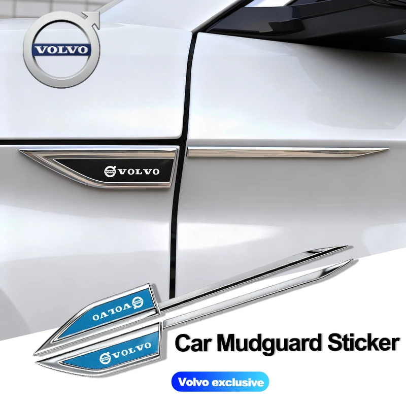 

For Volvo Metal Car Mudguard Sticker Auto Body Decal Decoration For Volvo EX30 XC60 XC40 V60 V40 XC90 XC70 V50 S60 V70 S90 Olest
