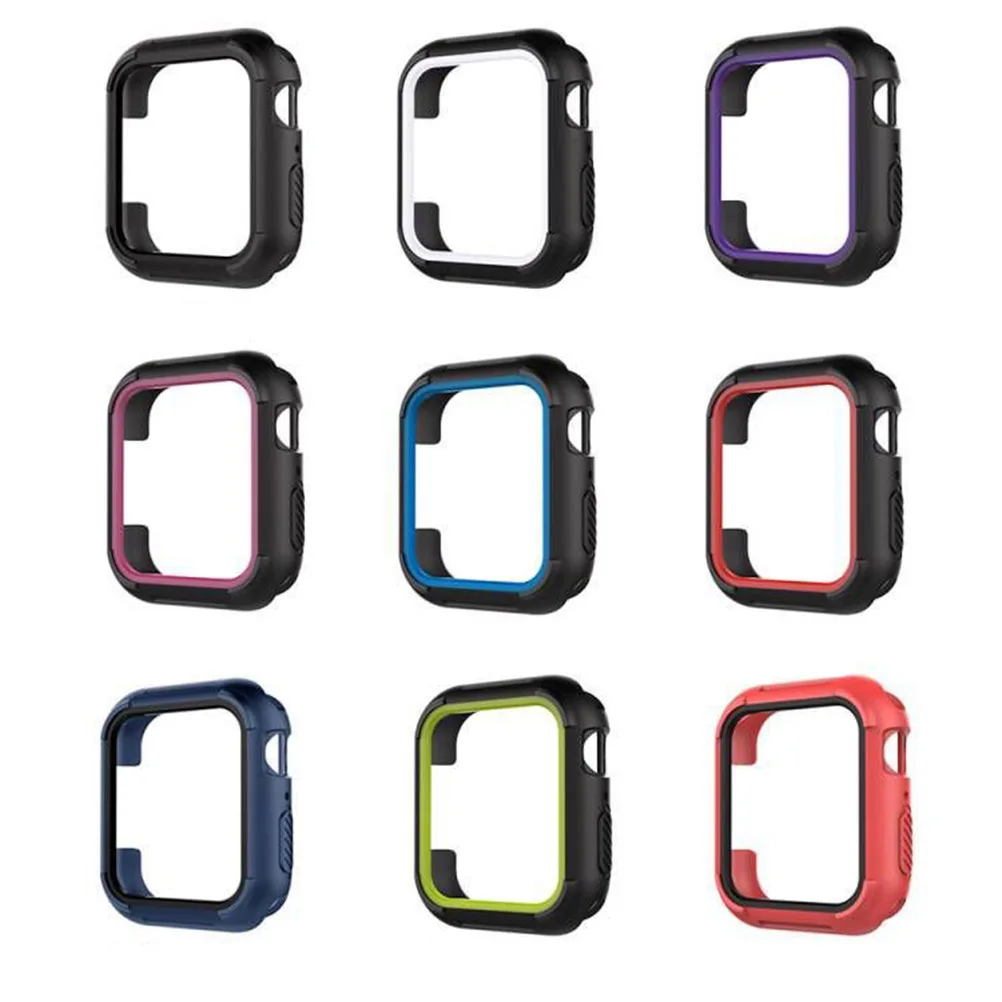

3pcs 40Mm Silicone Bumper For 4 Black Protective Tpu Case Anti Shock Rugged Case Precise Cutouts Easy Install Screen