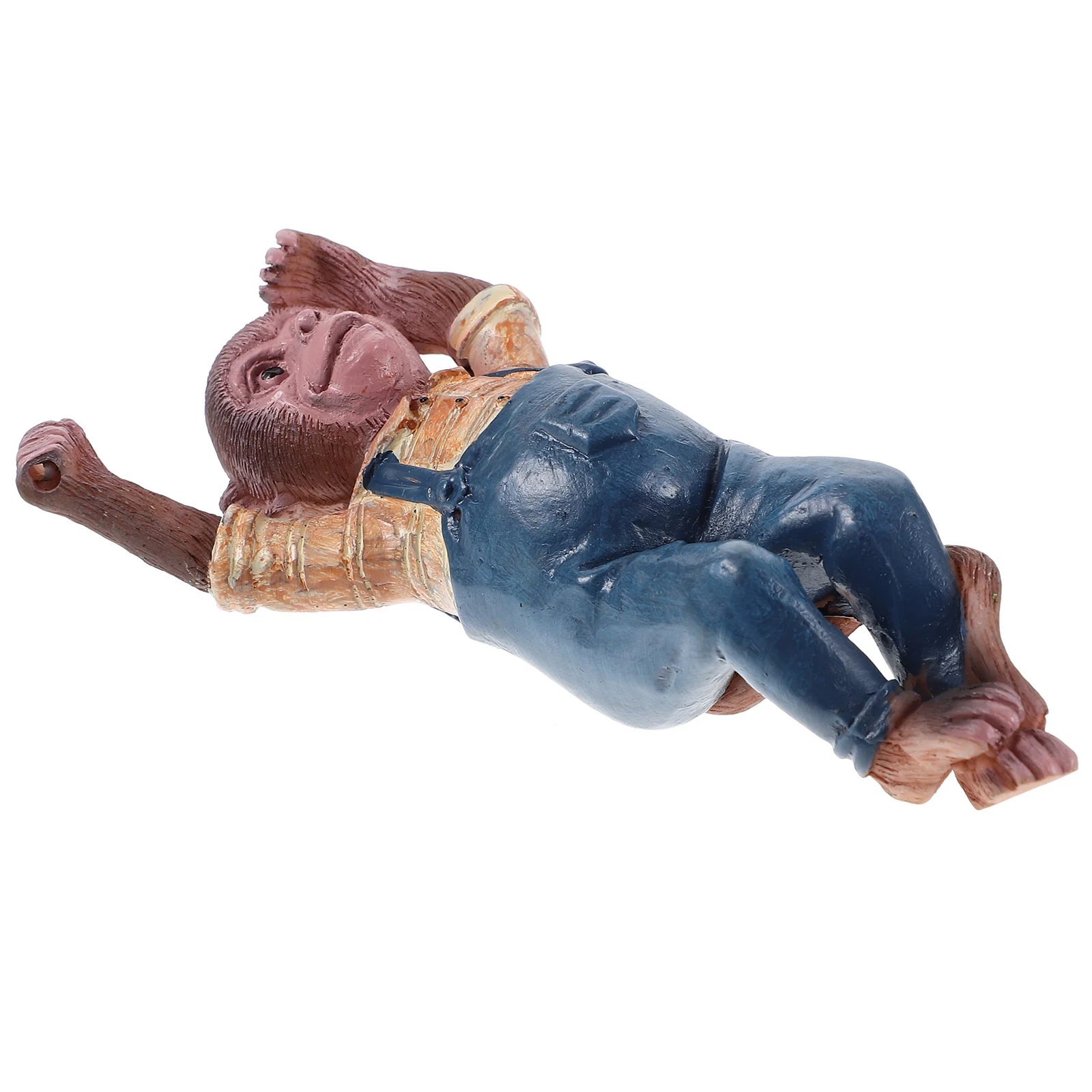 

Monkey Statue Ornaments Decor Oversized Garden Small Resin Figure Cute Animal