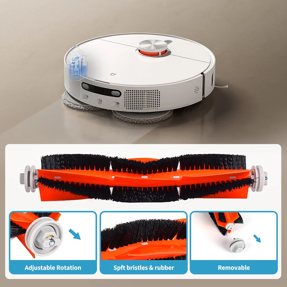 غطاء الفرشاة الرئيسية فرشاة الأسطوانة لشاومي MI روبوت فراغ الممسحة 2 Mijia 1T 1C 2C STYTJ01ZHM ل Dreame F9 روبوت فراغ الملحقات