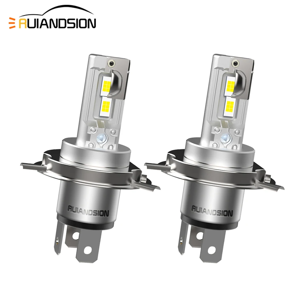 

Ruiandsion H4 LED Motorcycle Headlight Hi/Lo Beam HB2 9003 Fog Light 12-18V White Yellow Super Bright Lamp For Moped Scooter ATV