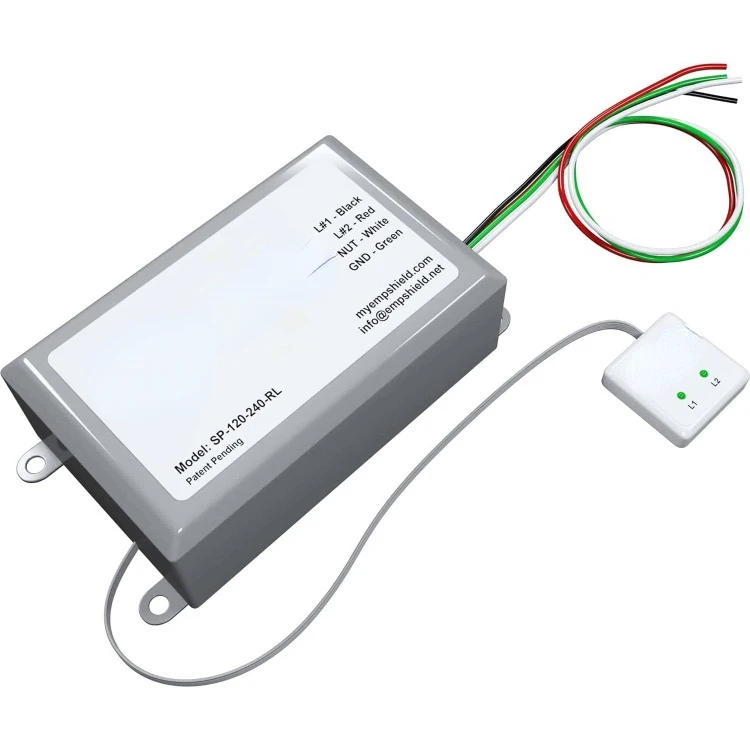 Protection + CME Defense for Flush Mounted Breaker Box (SP-120-240-RL/Concealed Model) Lightning, Solar Flare, and Surge