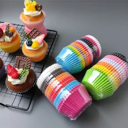 200/300/500pcs Mixed Color Baking Cups Cupcakes Muffin Liners Paper Cup Molds Greaseproof Wrapper for Party Wedding Birthday