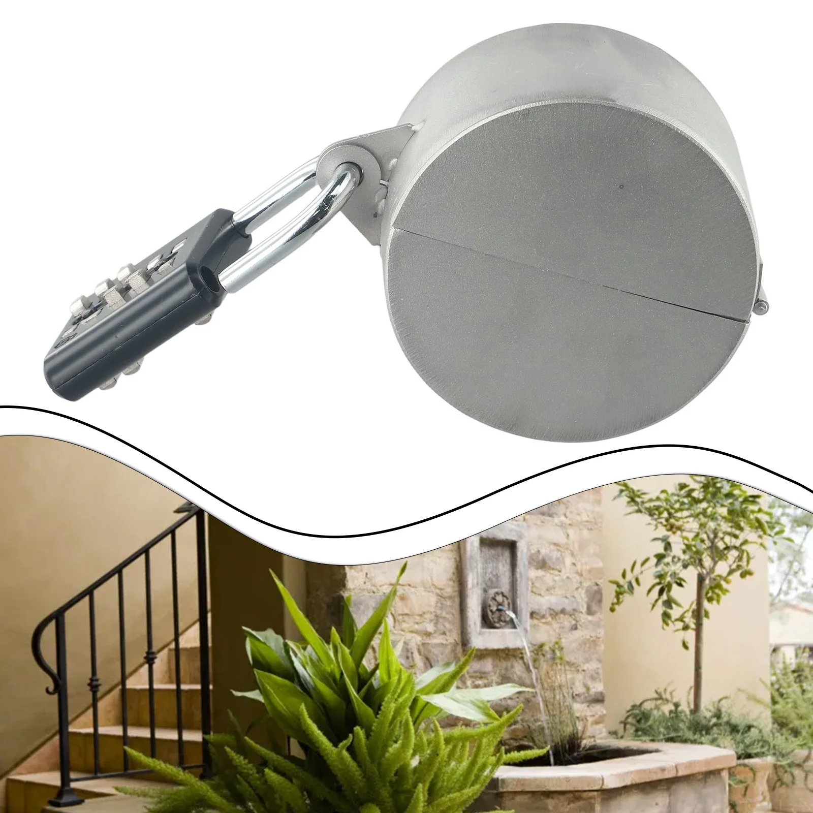 Accessories Faucet Cover Stainless Steel System-gate Valve Locking 1*Combination Lock 10*10*5cm 1pcs 250g Device