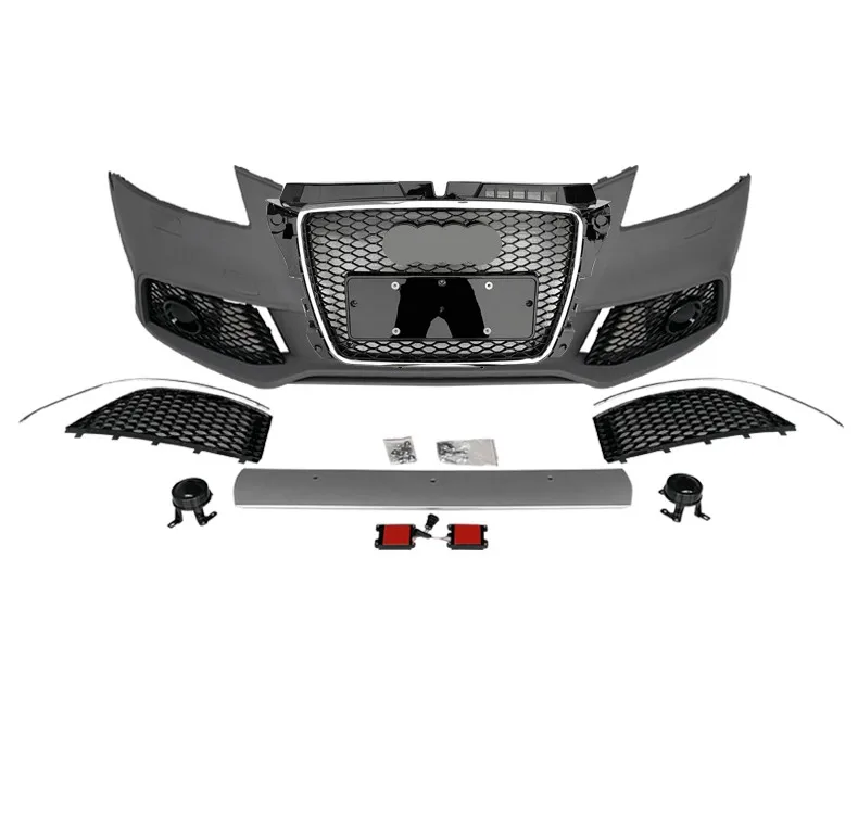 Car front bumper surrounded Radiato grille grill cover frame Body kit for Audi a3 09-13 modified rs3