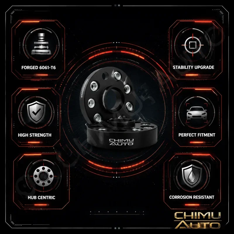 【CHIMU AUTO】 For Zeekr 001 007 009 7X 9X MIX Forged Wheel Spacer Adapter 25-50mm Hubcentric 6061-T6 Aluminum Alloy Kit