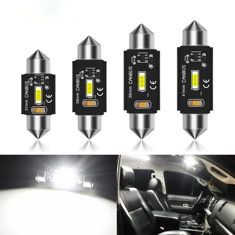 

New CSP 1860 C5W LED Car 31mm 36mm 39mm 41mm Festoon Reading Light Auto Interior Dome Vehicle Trunk Door Lamp Bulb 6000k DC12V