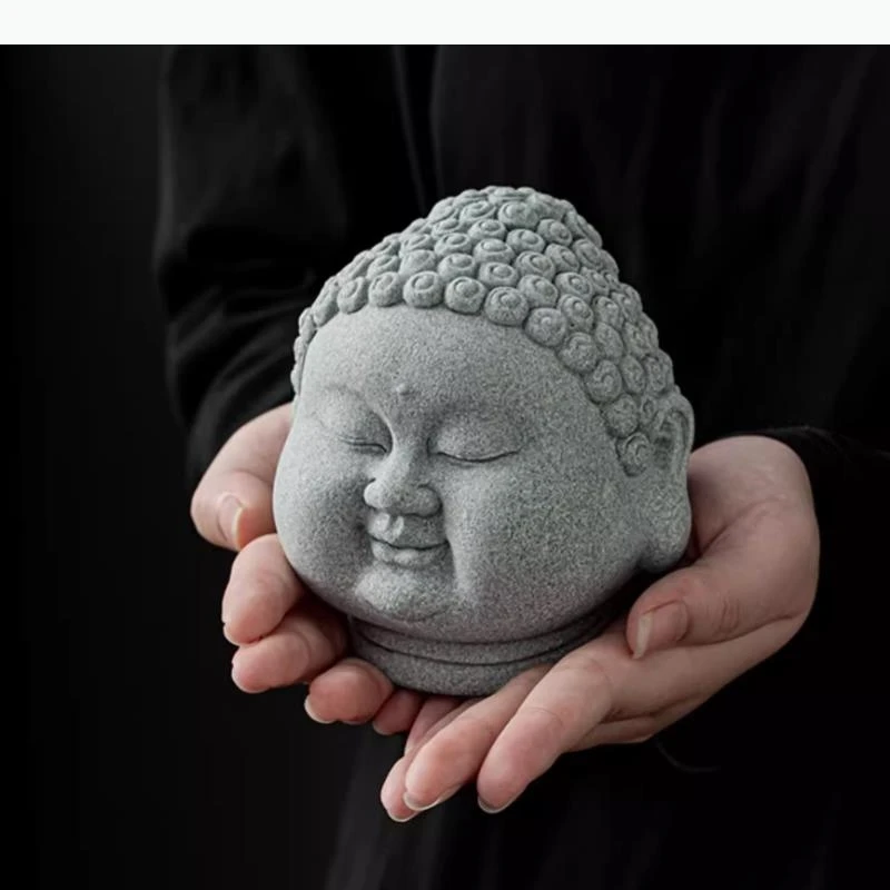 Tea Pet Ornament Monk Sculpture Home Accessories Living Room Display Statue Decoration Crafts Figurines Miniatures