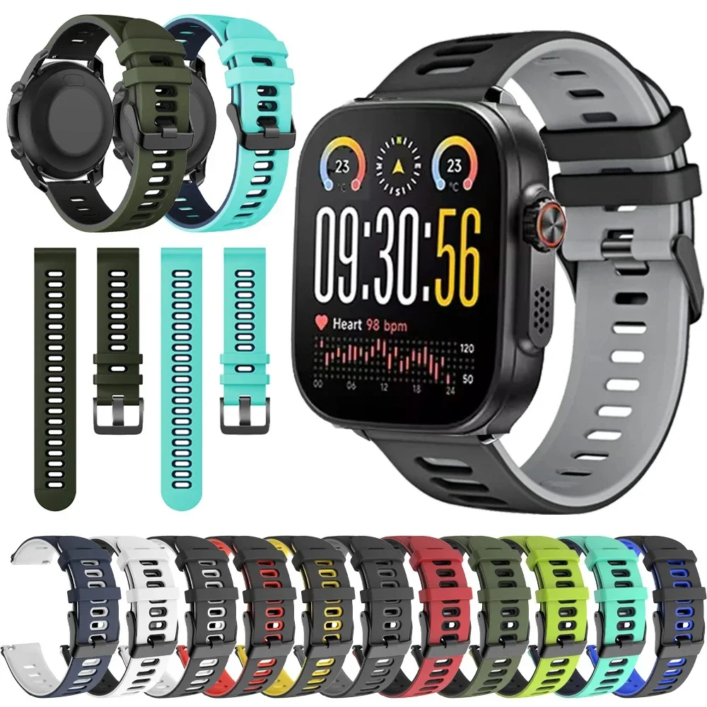 Sport-Silikonarmband für Realme Watch 5 Weiches Uhrenarmband 22mm Armband für Realme Watch S SPro/Realme S2/2 2 Pro 3 3Pro