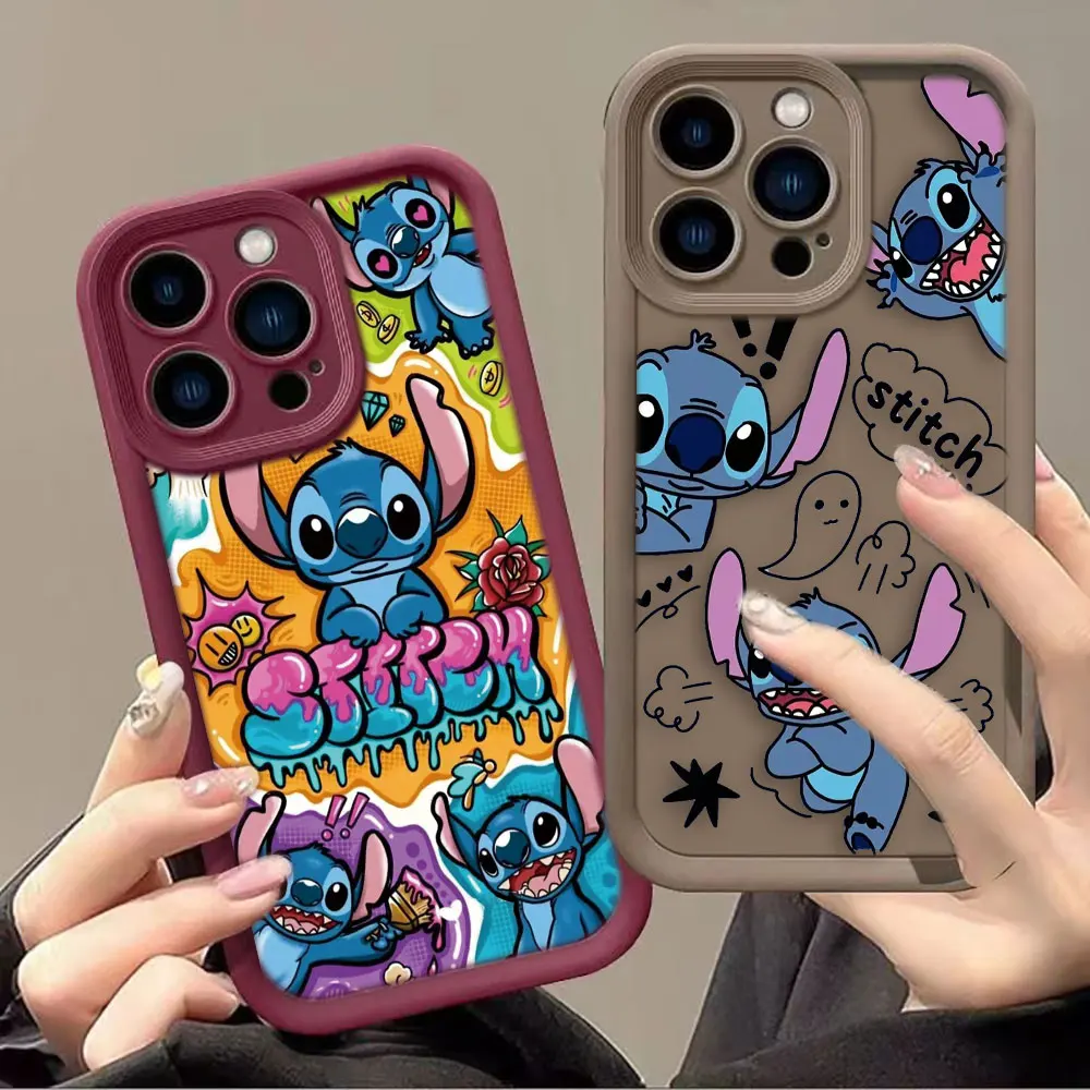 Cartoon Disney Lilo Stitch Cover Phone Case For Oneplus 11 10R 8T NORD CE 4 LITE ACE 2 3 Google PIXEL 7 8 7A 8A 9 TPU Case Funda